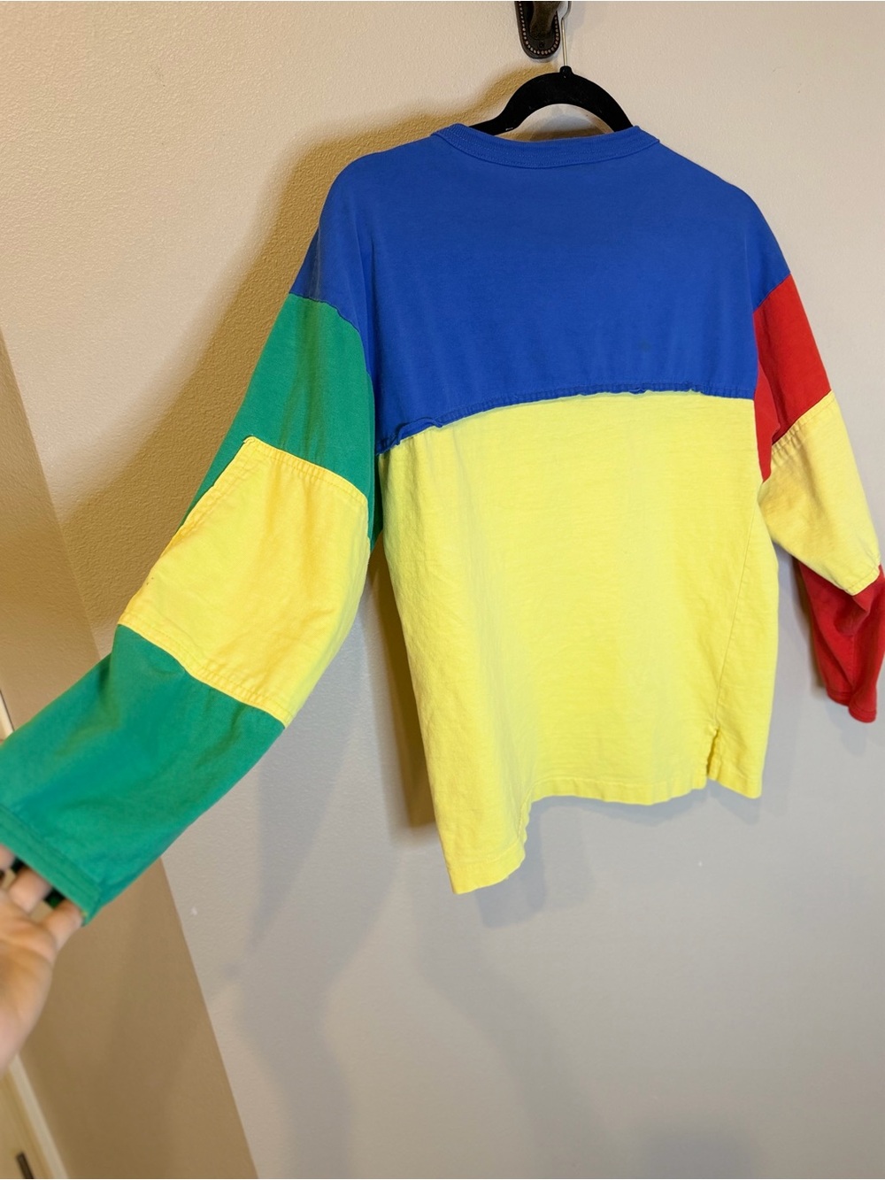 Vintage 90s Colorblock Long Sleeve Shirt Women’s Small